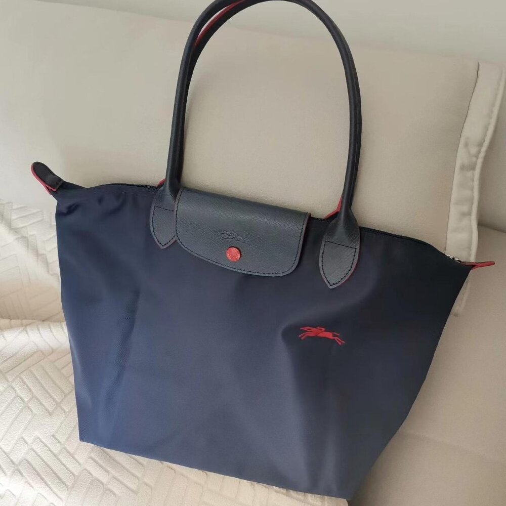 Longchamp 70th Anniv Small Tote - Navy Blue